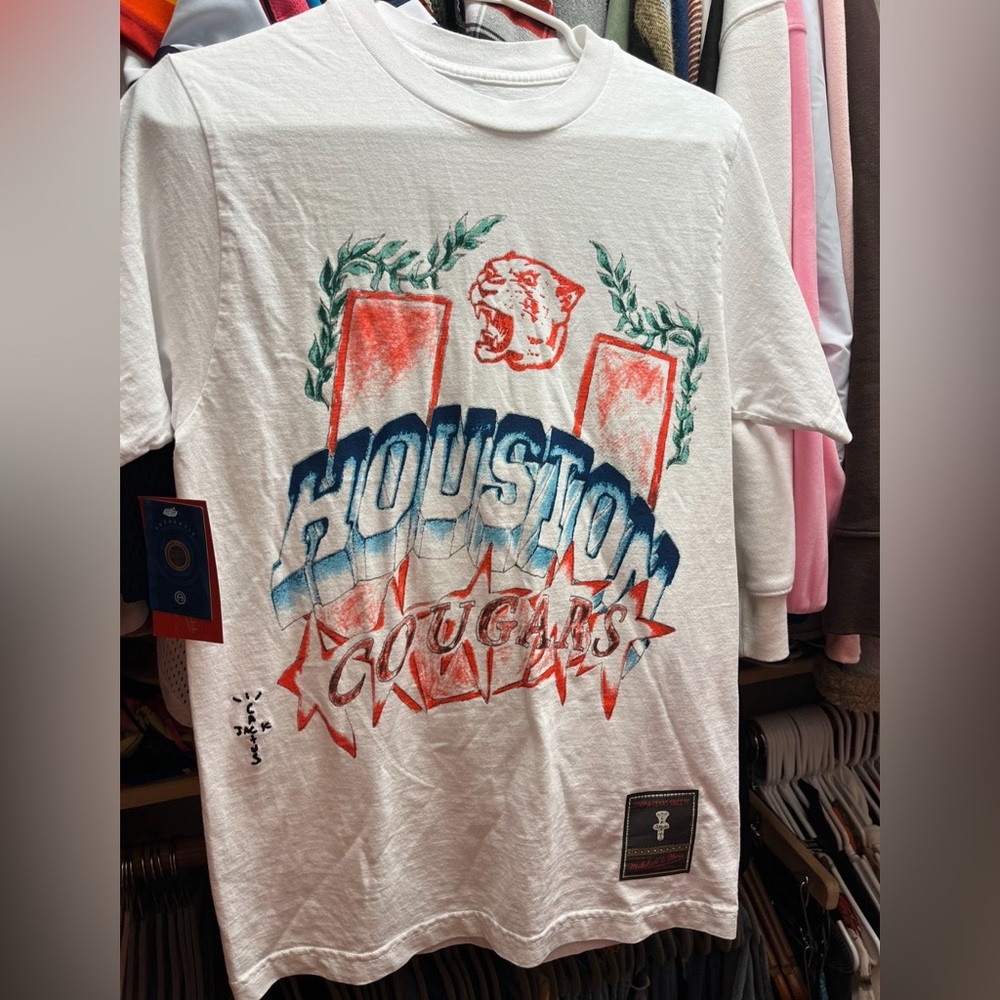 Travis Scott x University Of Houston t-shirt; Size SMALL